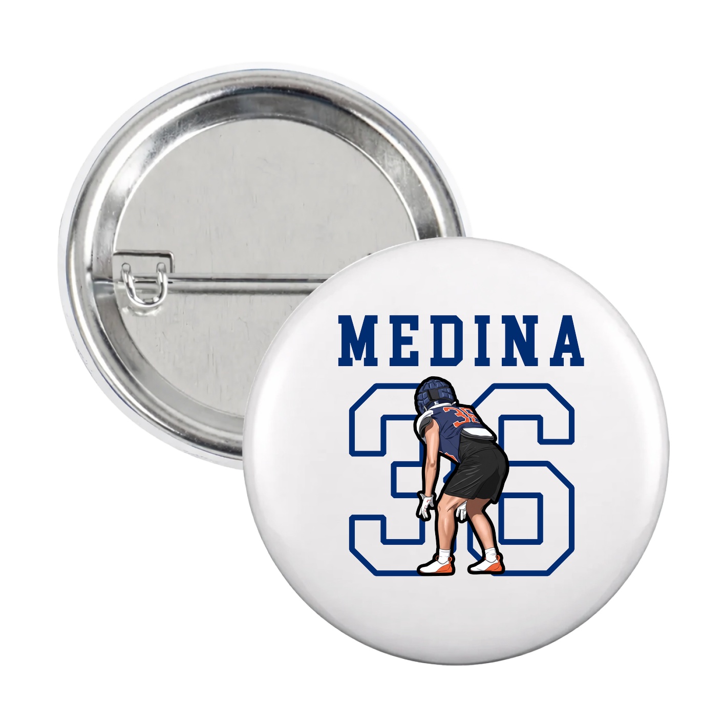 Game Day Button — Shirsey in White