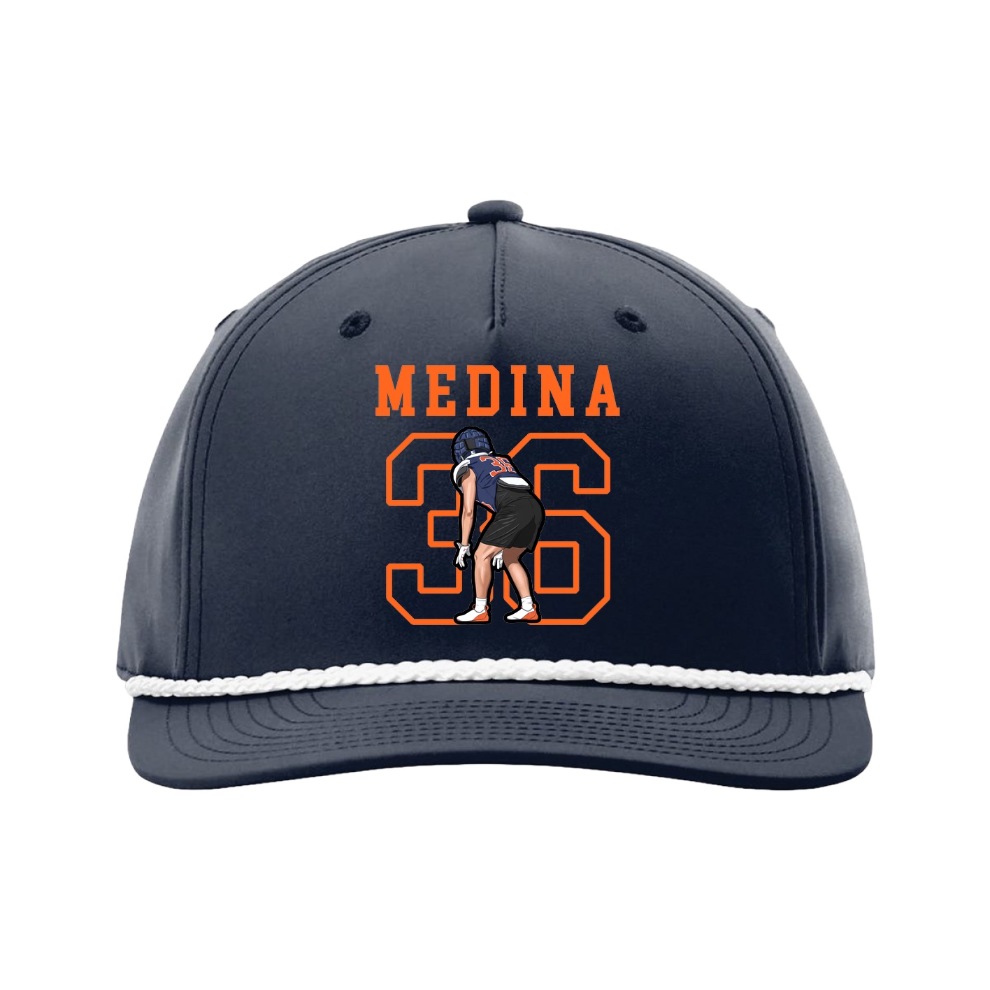 Five-Panel Classic Rope Cap — Shirsey in Navy
