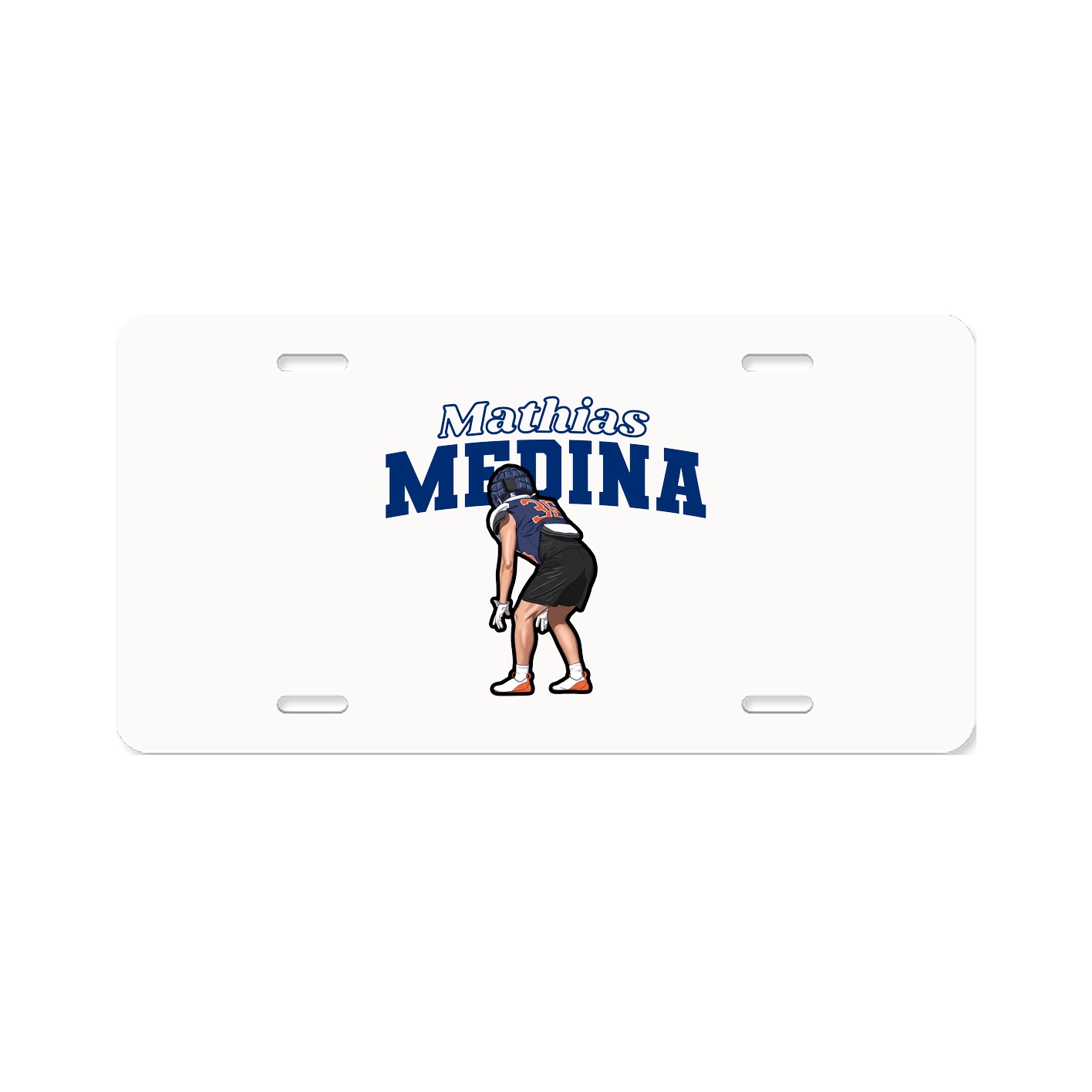 License Plate — Name Arch in Classic