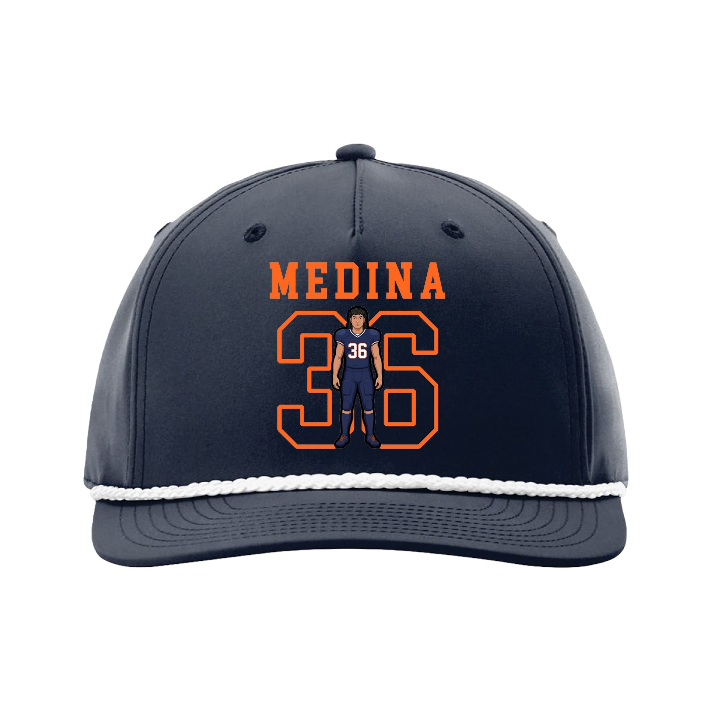 Five-Panel Classic Rope Cap — Shirsey in Navy