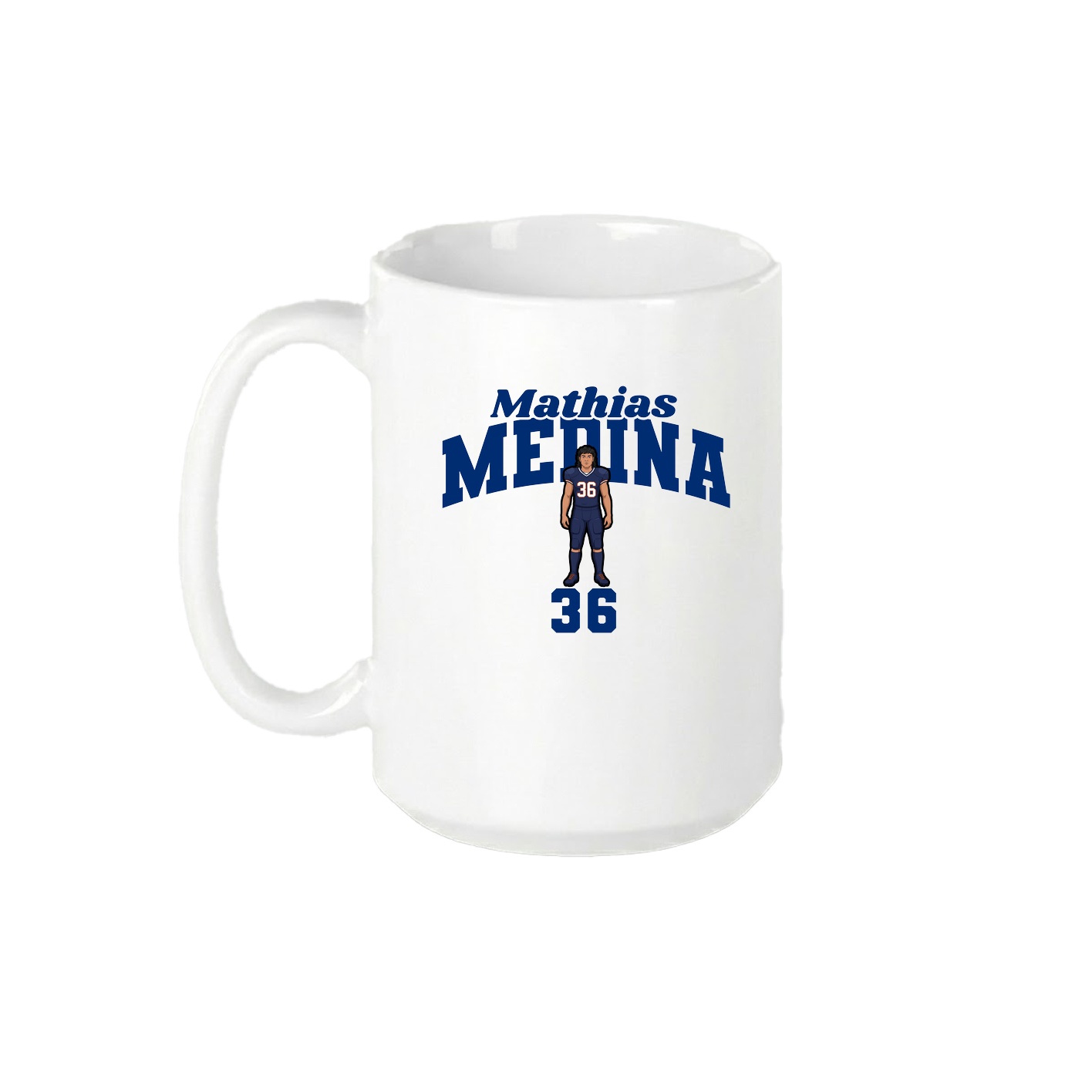 15oz Coffee Mug — Signature Arch in White