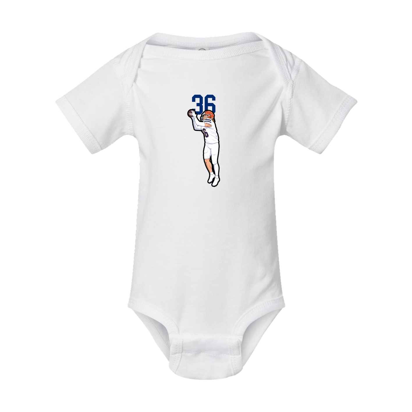 Baby Onesie — Number Top in White