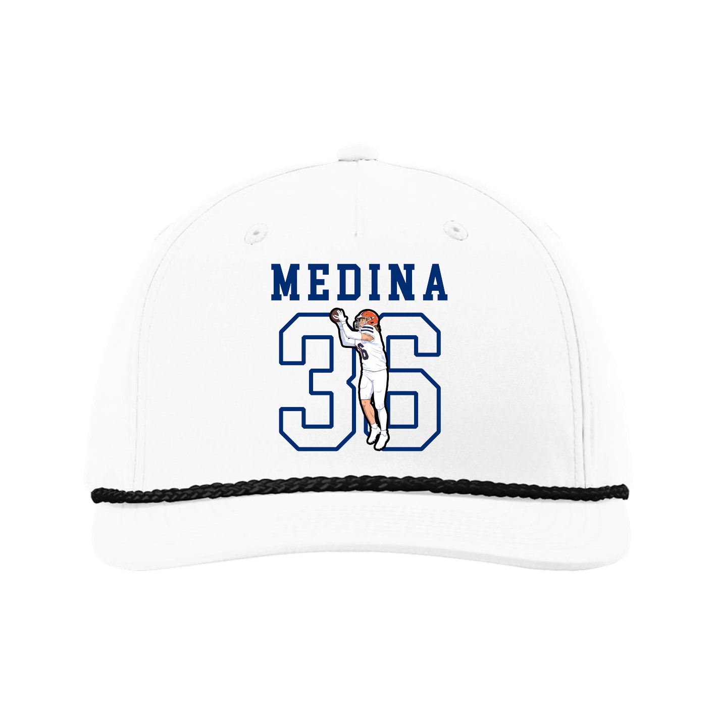 Five-Panel Classic Rope Cap — Shirsey in White
