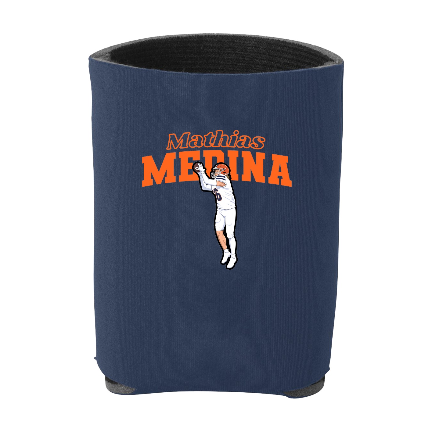 Can Holder — Name Arch in Navy