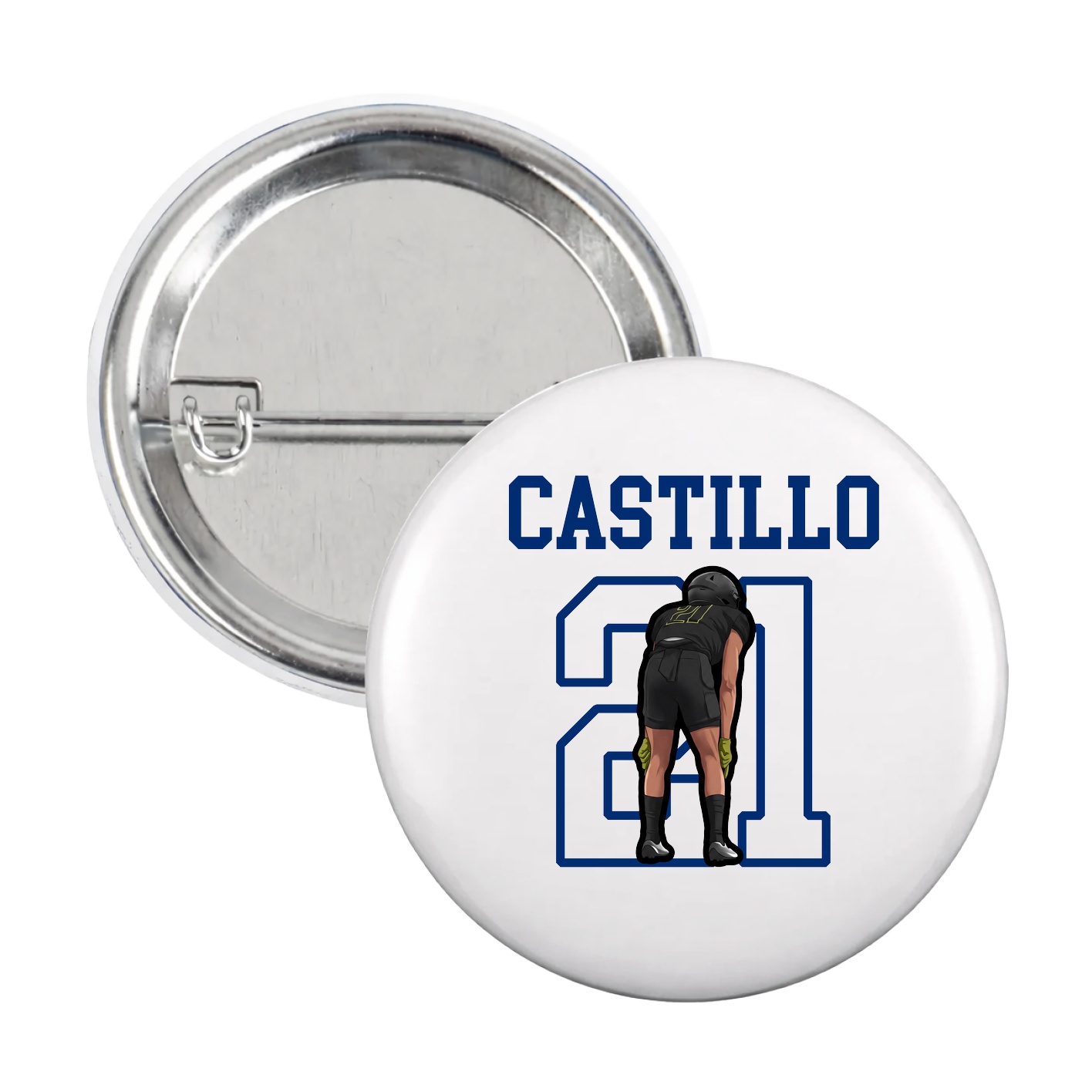 Game Day Button — Shirsey in White