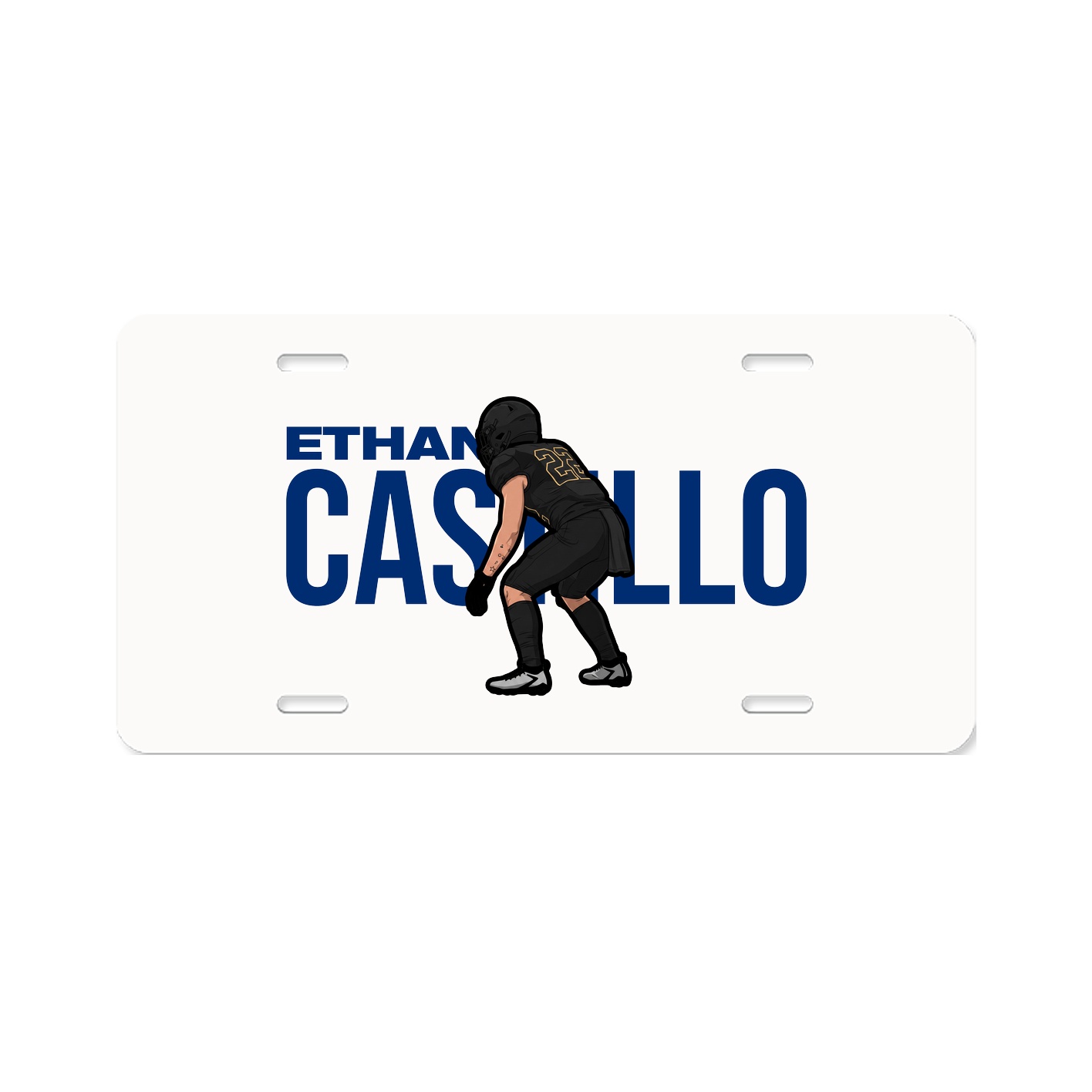 License Plate — Player Name in Classic