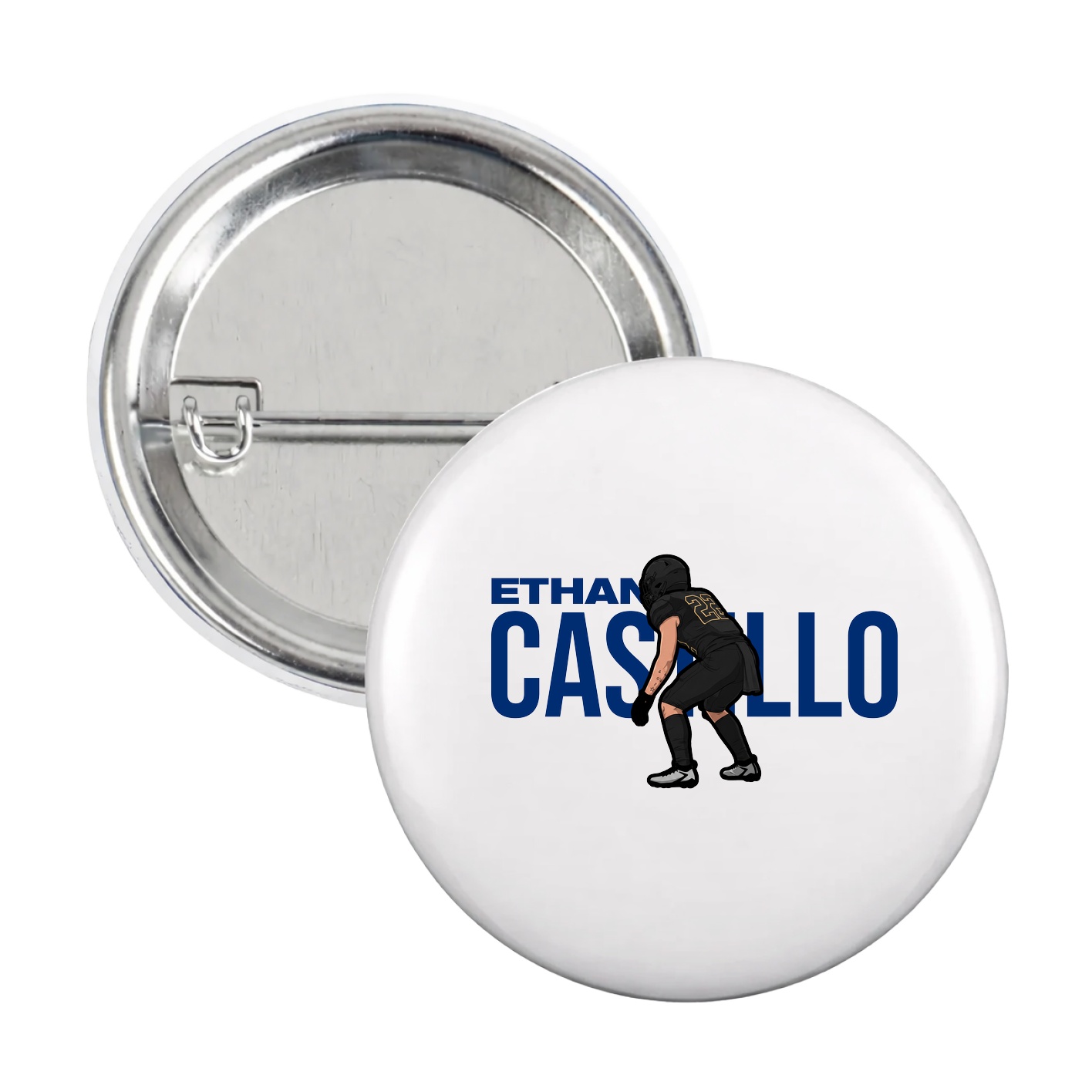 Game Day Button — Player Name in White