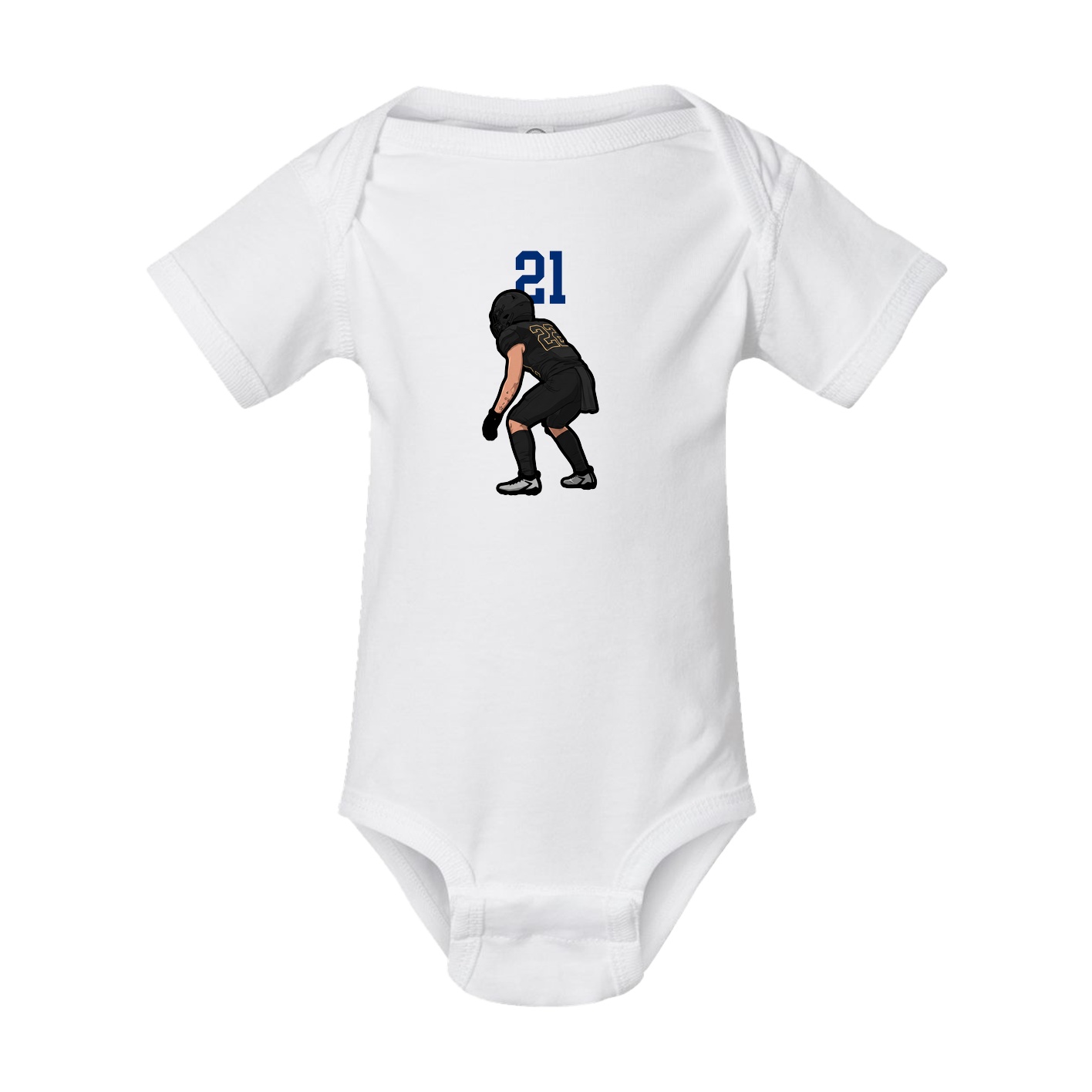 Baby Onesie — Number Top in White