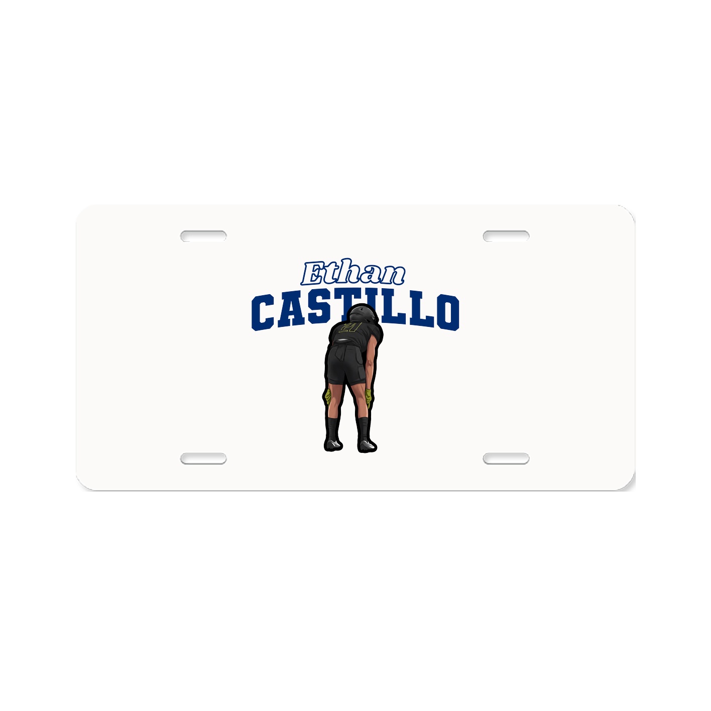 License Plate — Name Arch in Classic