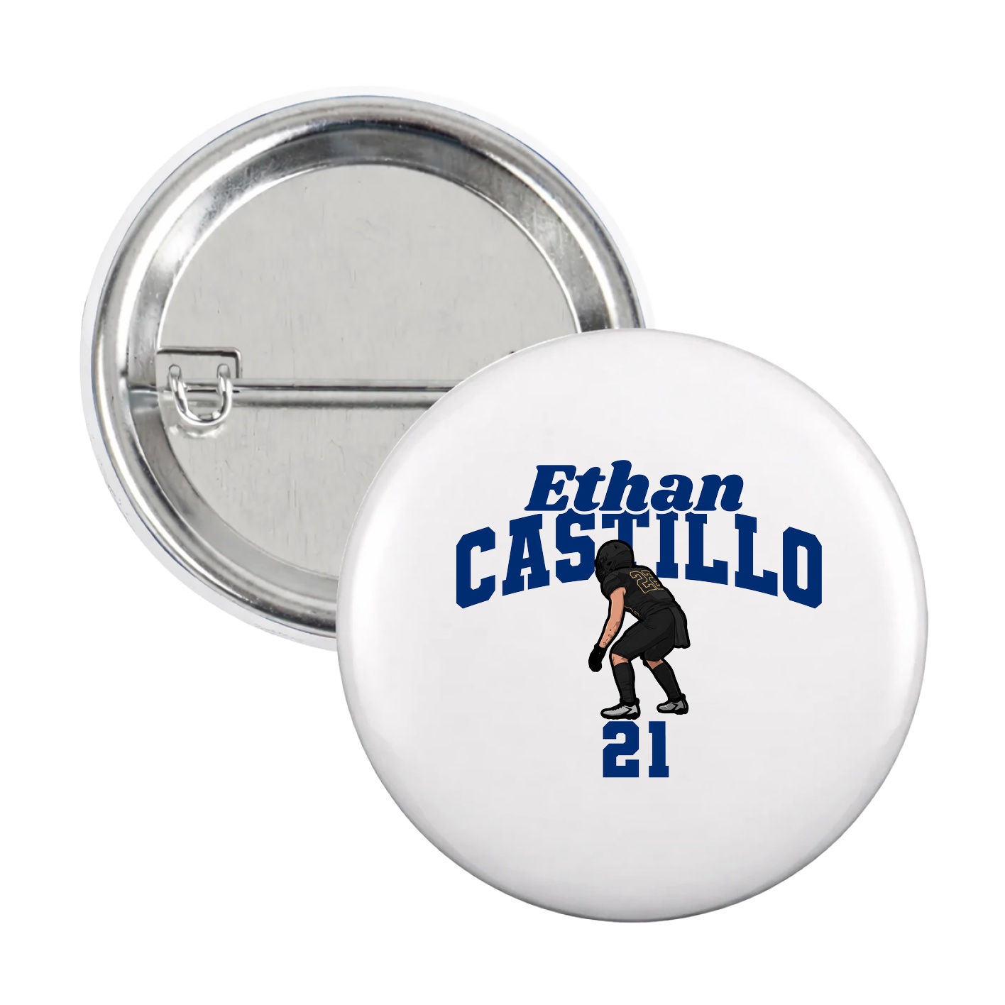 Game Day Button — Signature Arch in White