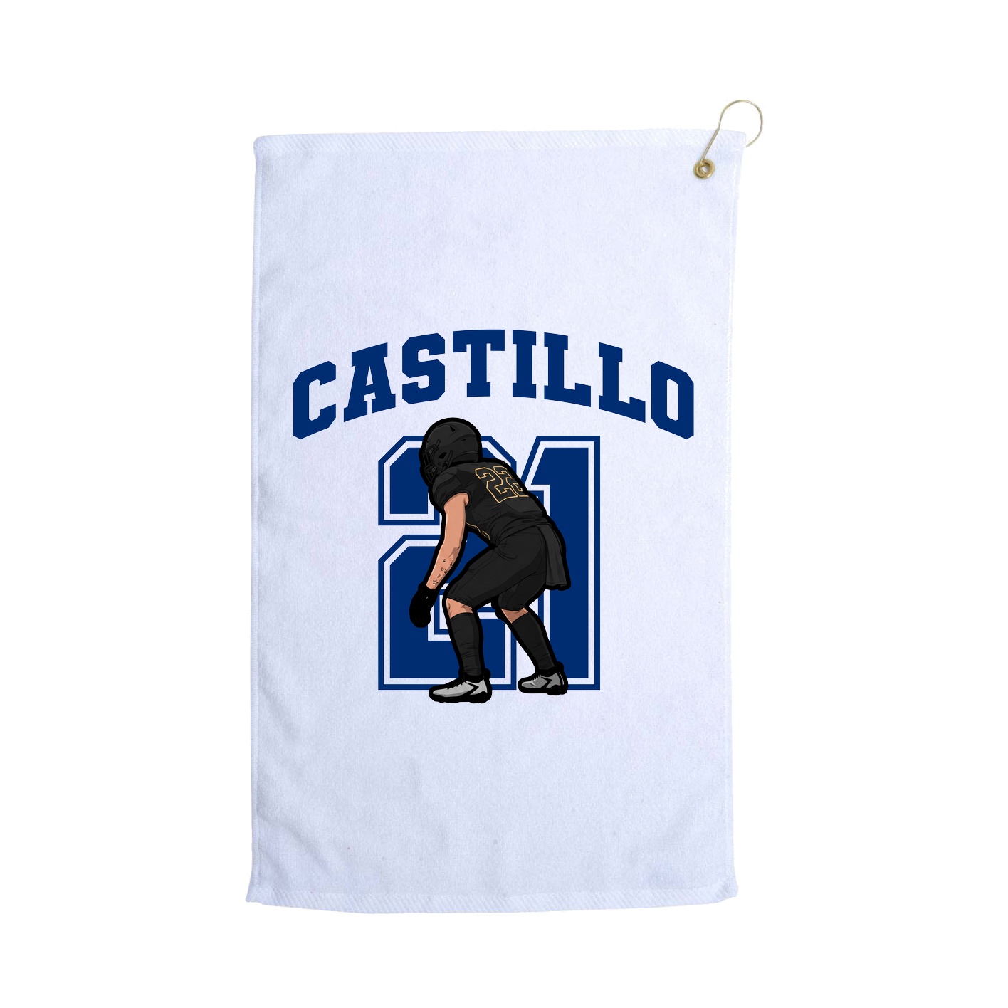 Golf Towel — Number in White