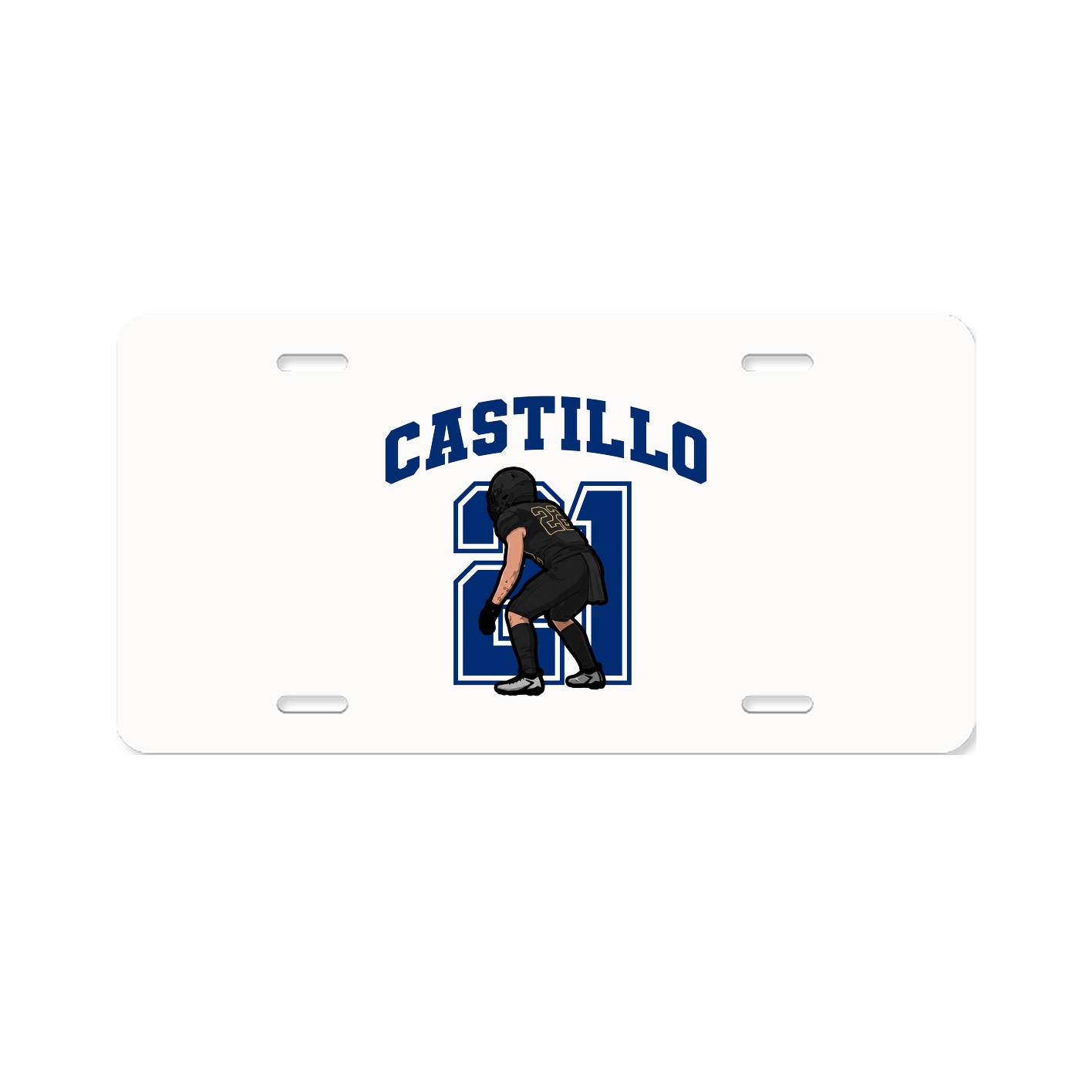 License Plate — Number in Classic