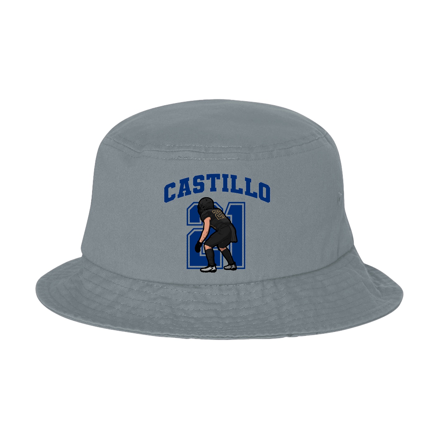 Bucket Cap — Number in Grey
