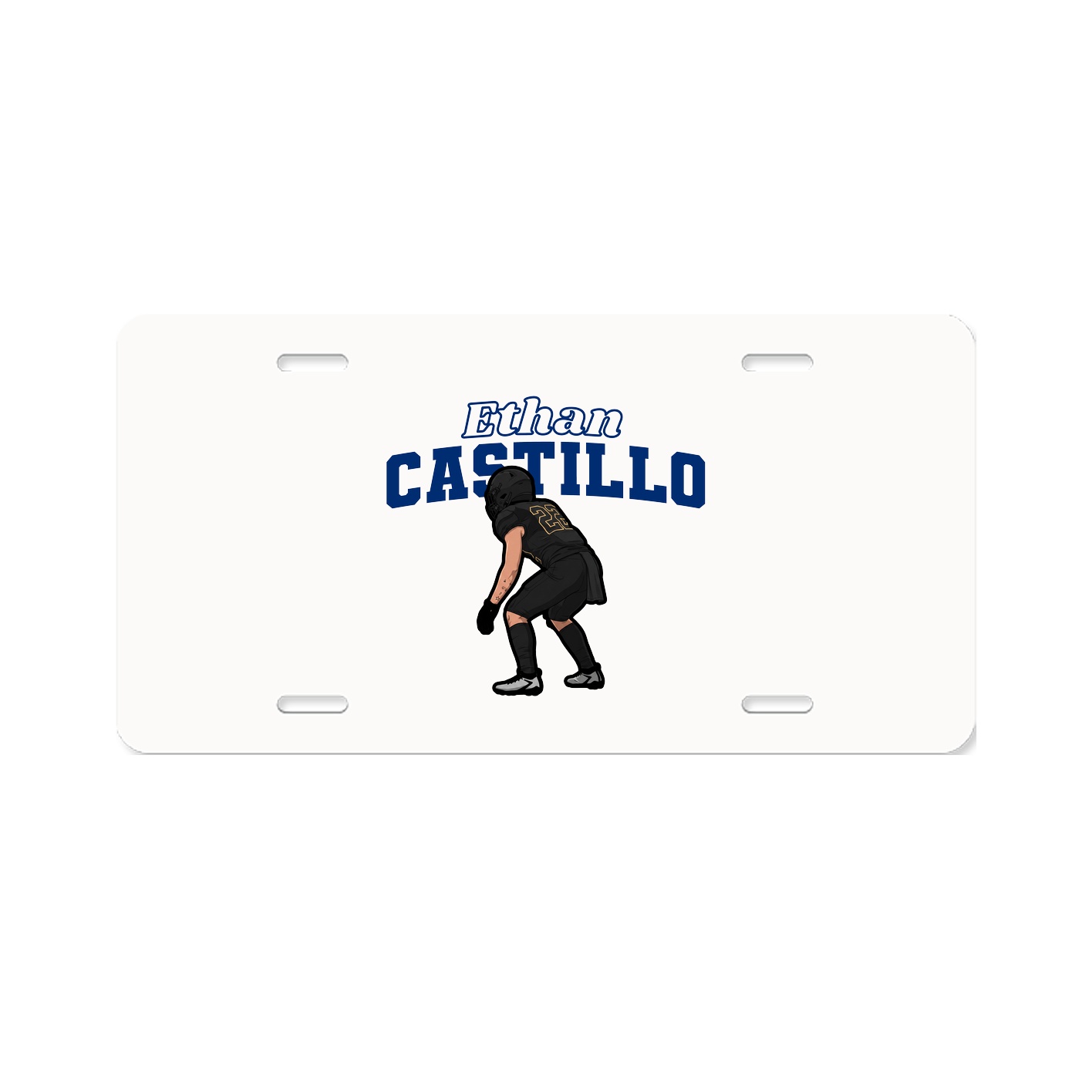 License Plate — Name Arch in Classic