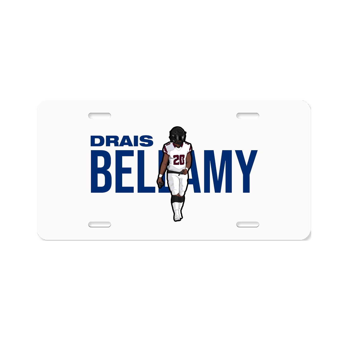 License Plate — Player Name in Classic