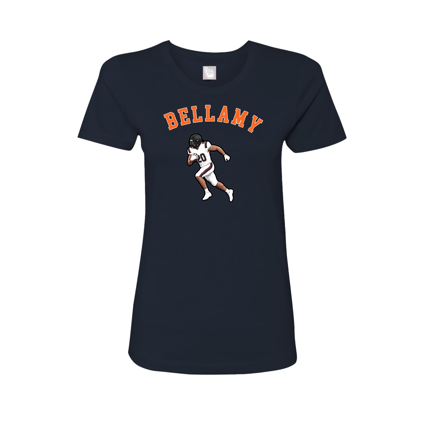 Fitted Women's Tee — Shirsey Arch in Navy