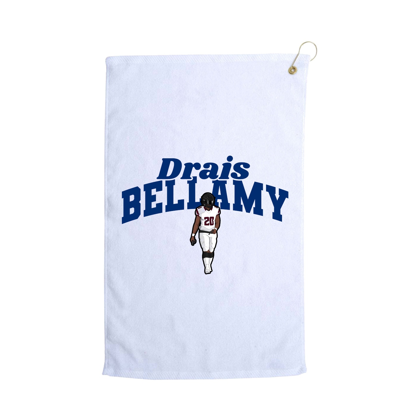 Golf Towel — Signature Arch in White
