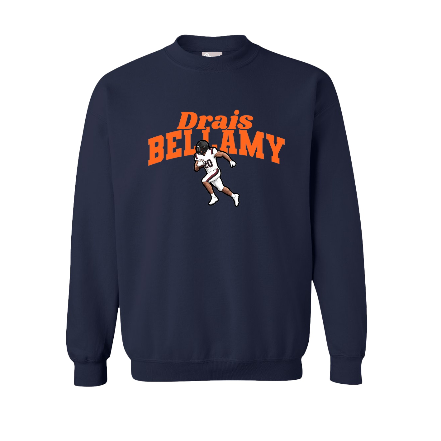 Fleece Crew — Signature Arch in Navy