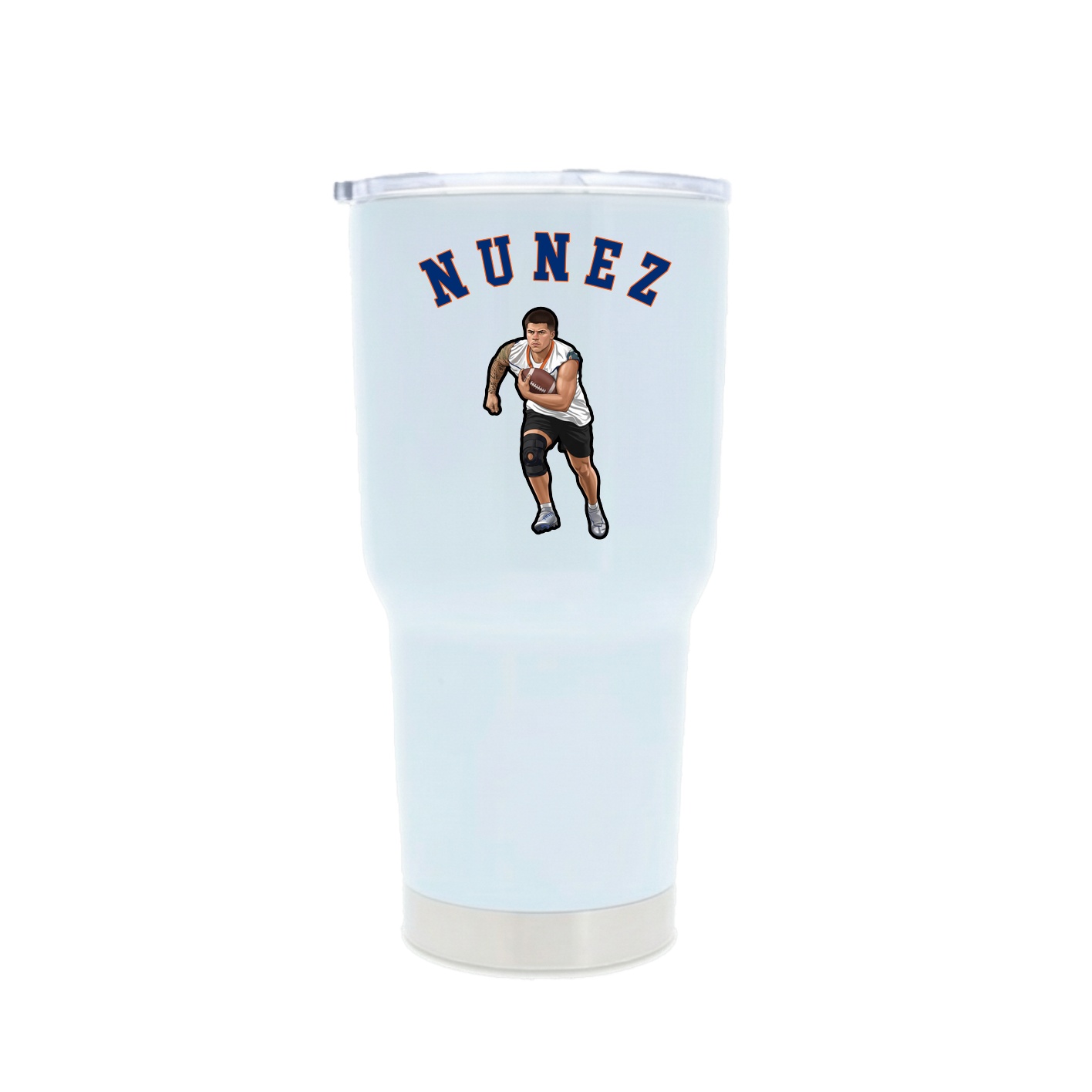 30oz Stainless Steel Tumbler — Shirsey Arch in White