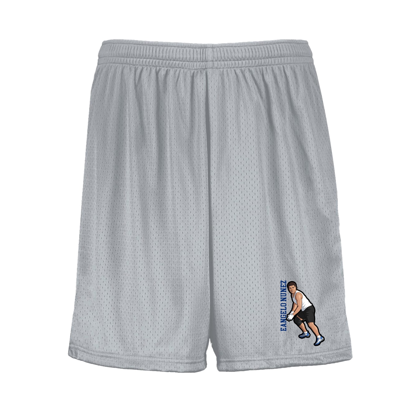 Shorts — Name Vertical in Silver