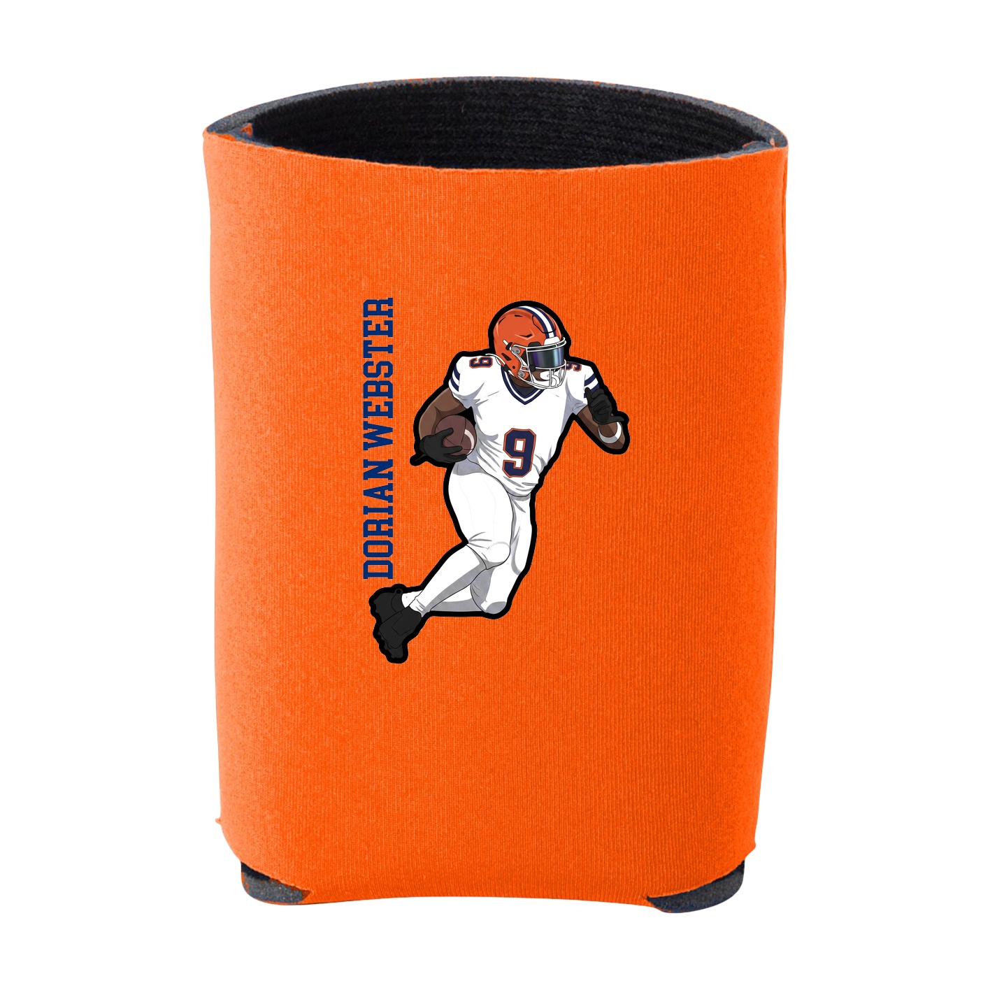 Can Holder — Name Vertical in Orange