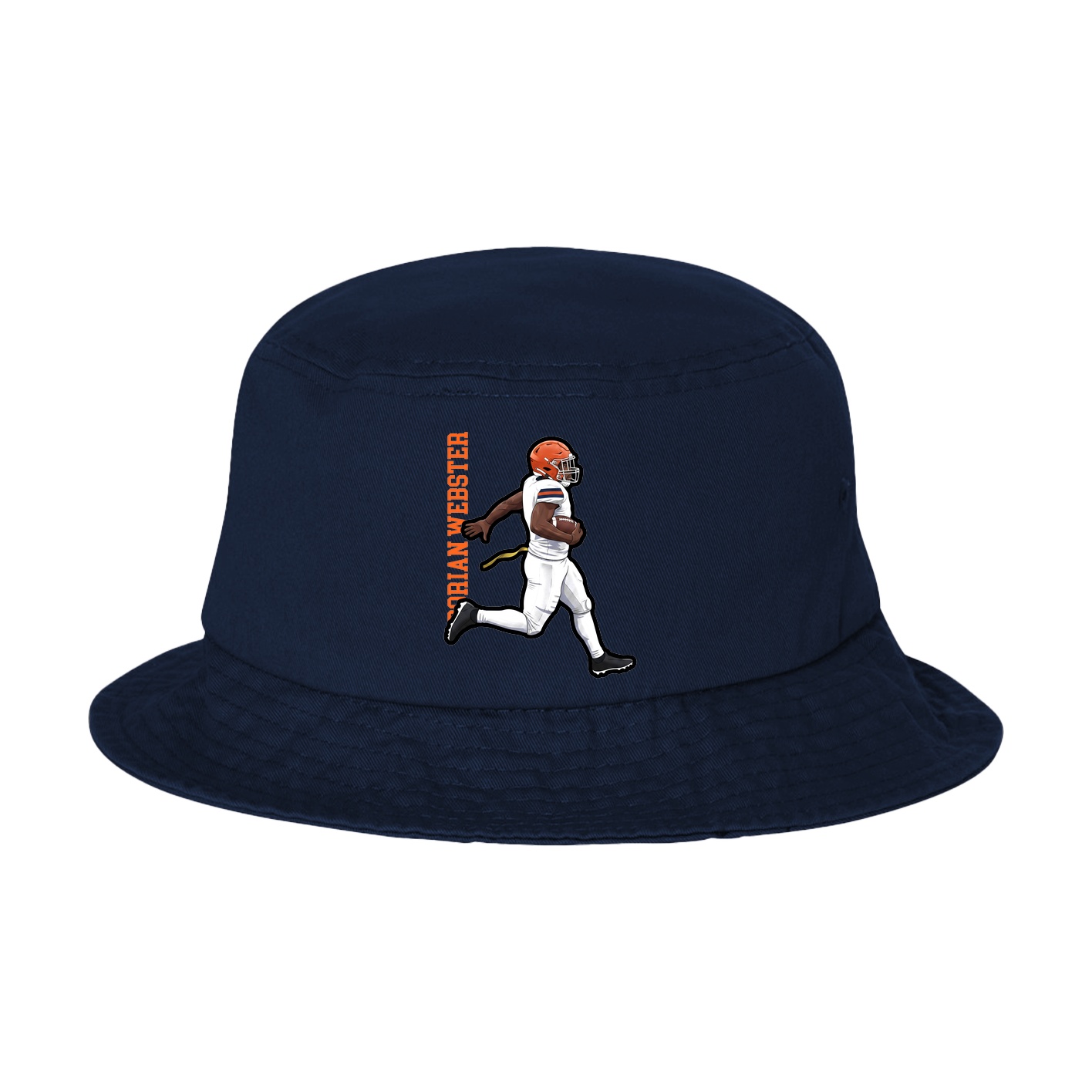 Bucket Cap — Name Vertical in Navy