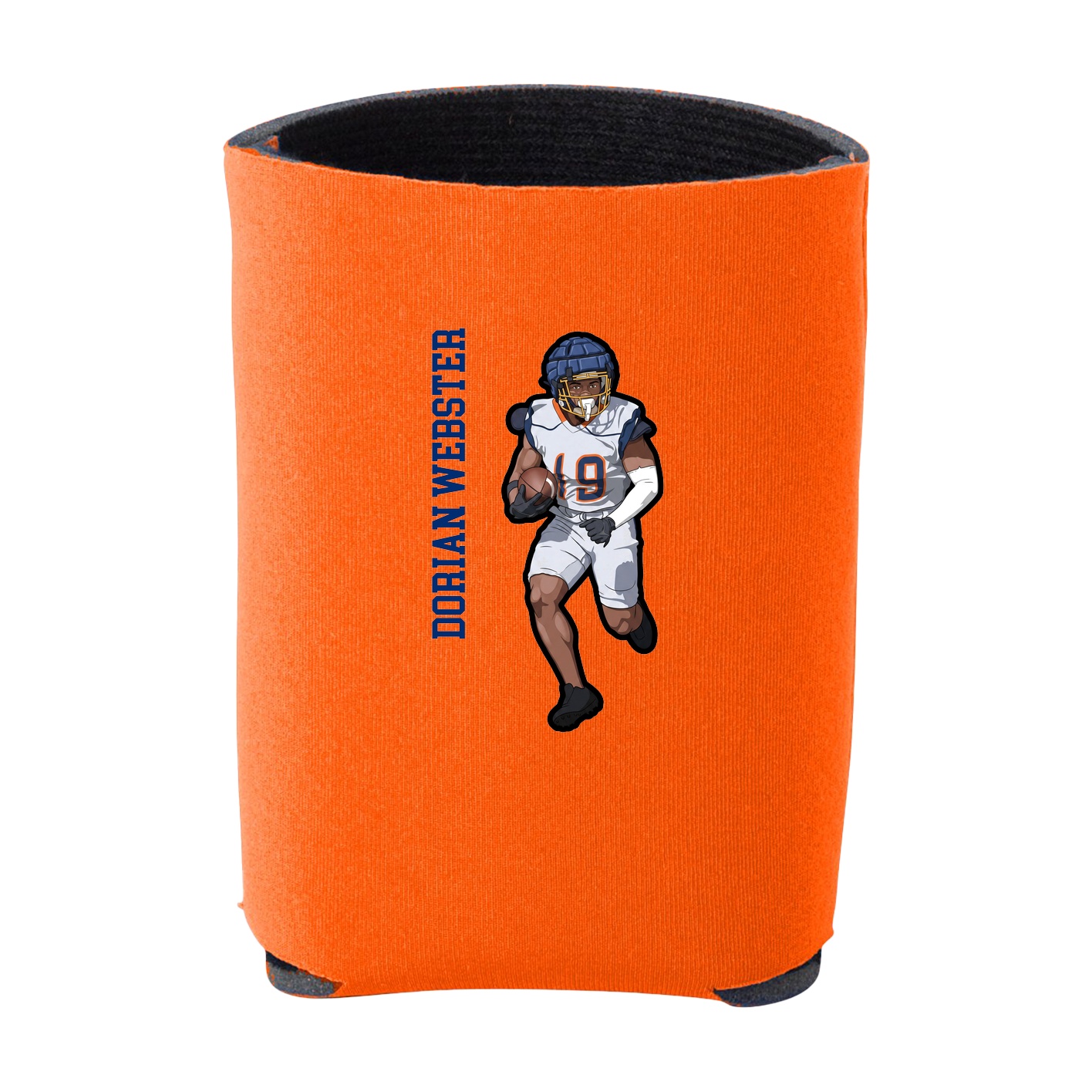 Can Holder — Name Vertical in Orange