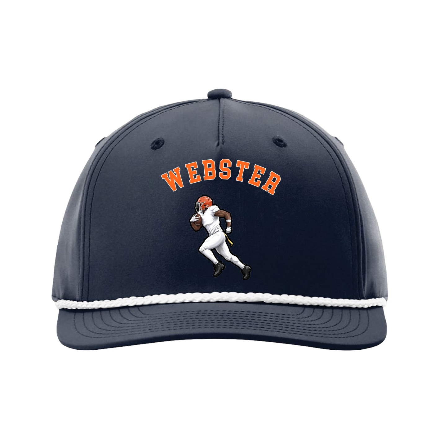 Five-Panel Classic Rope Cap — Shirsey Arch in Navy