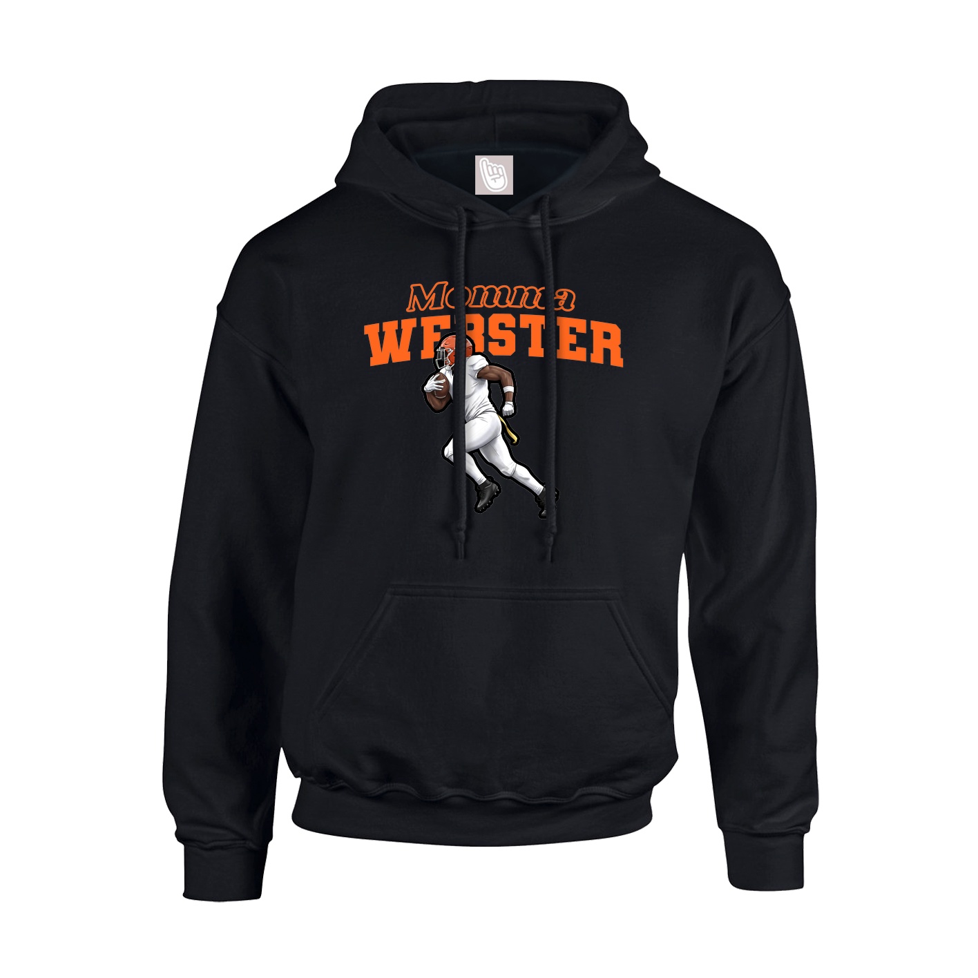 Youth Hoodie — Mothers Day Block in Black