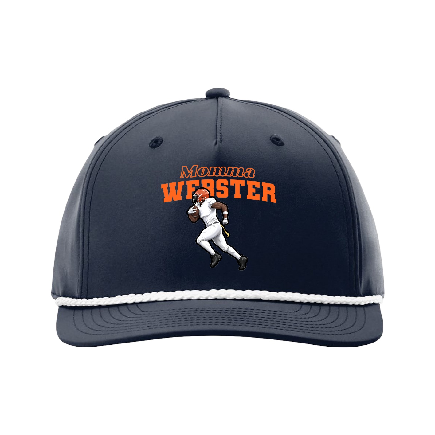 Five-Panel Classic Rope Cap — Mothers Day Block in Navy