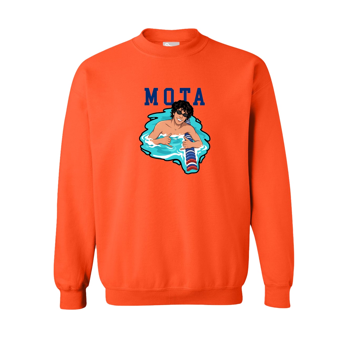 Fleece Crew — Shirsey in Orange