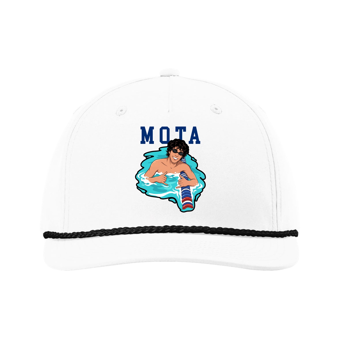 Five-Panel Classic Rope Cap — Shirsey in White