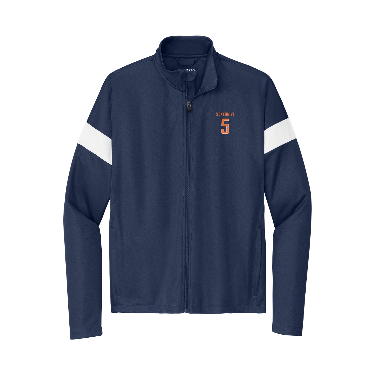Team Travel Full-Zip Jacket — Front Shirsy in Navy/White
