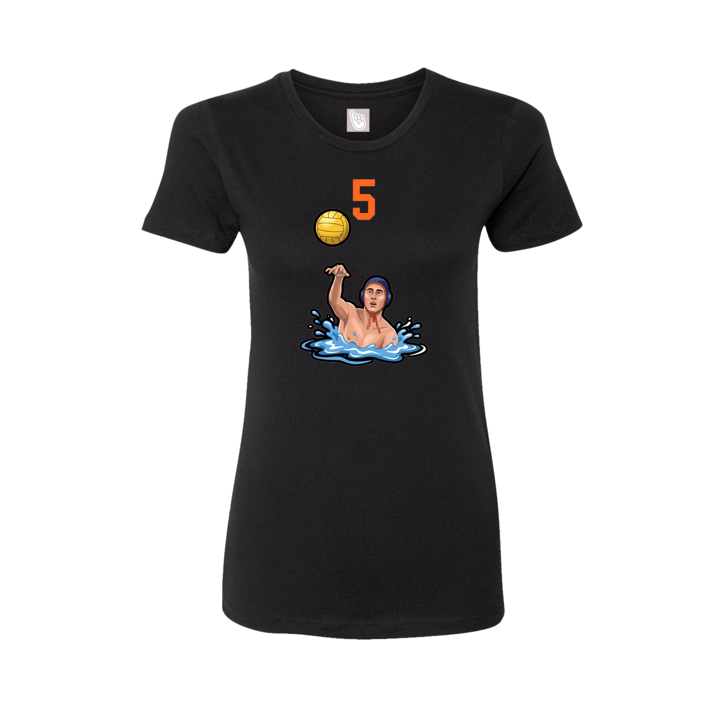 Womens Tee — Number Top in Black