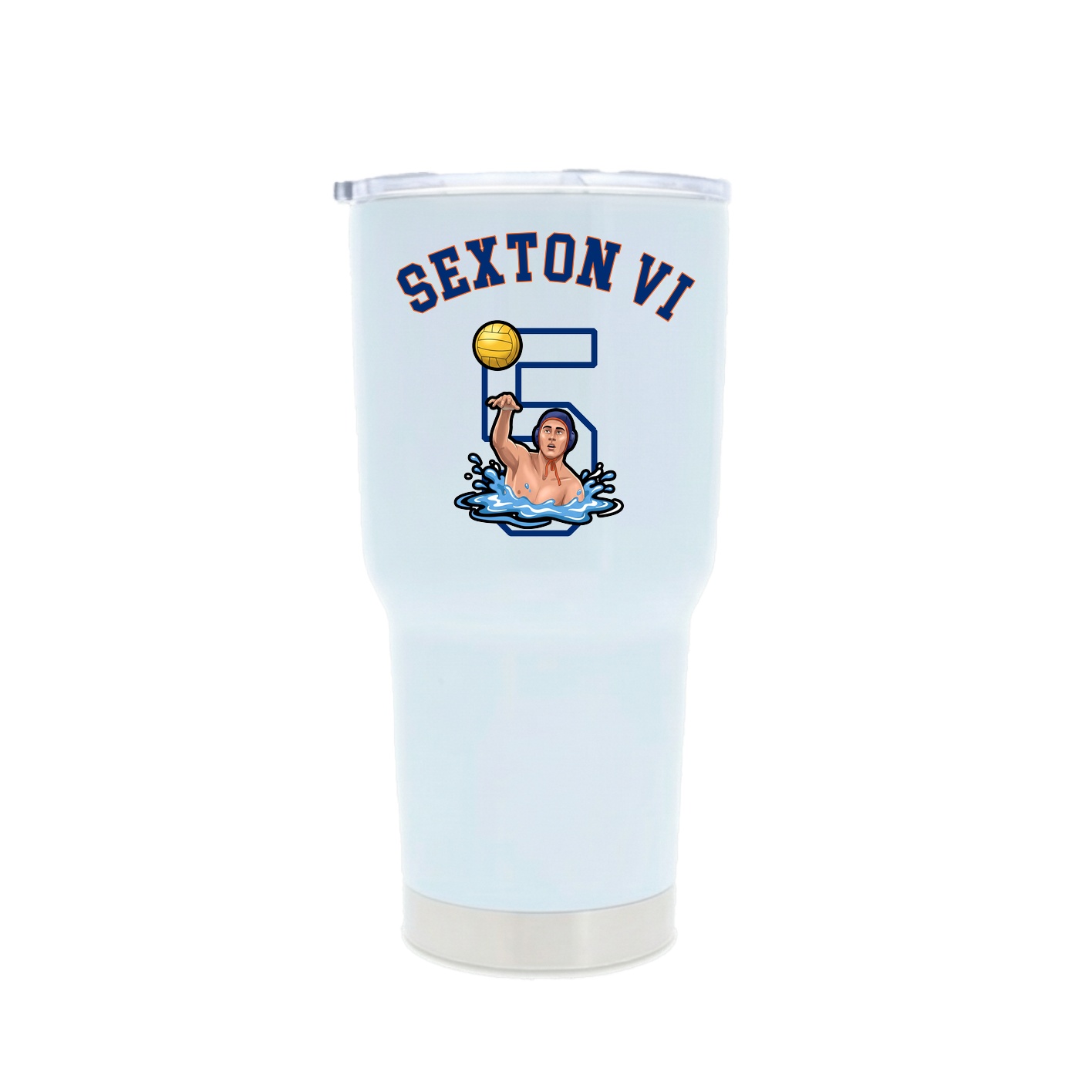 30oz Stainless Steel Tumbler — Shirsey Arch in White