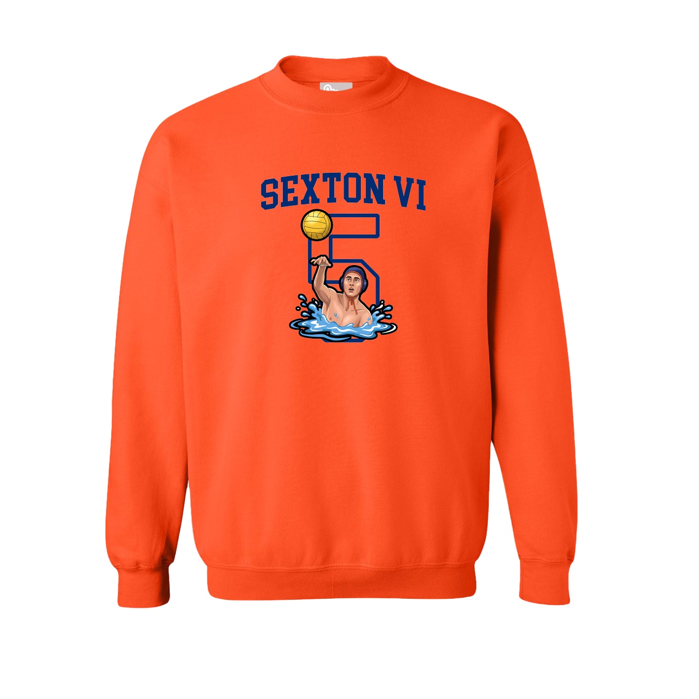 Fleece Crew — Shirsey in Orange
