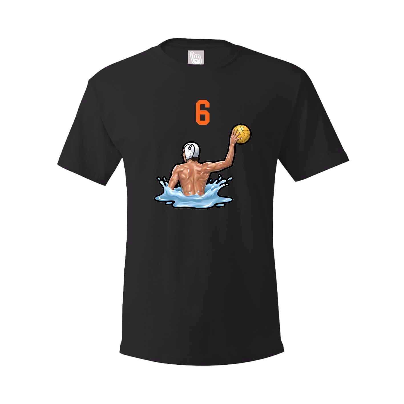 Youth Tee — Number Top in Black