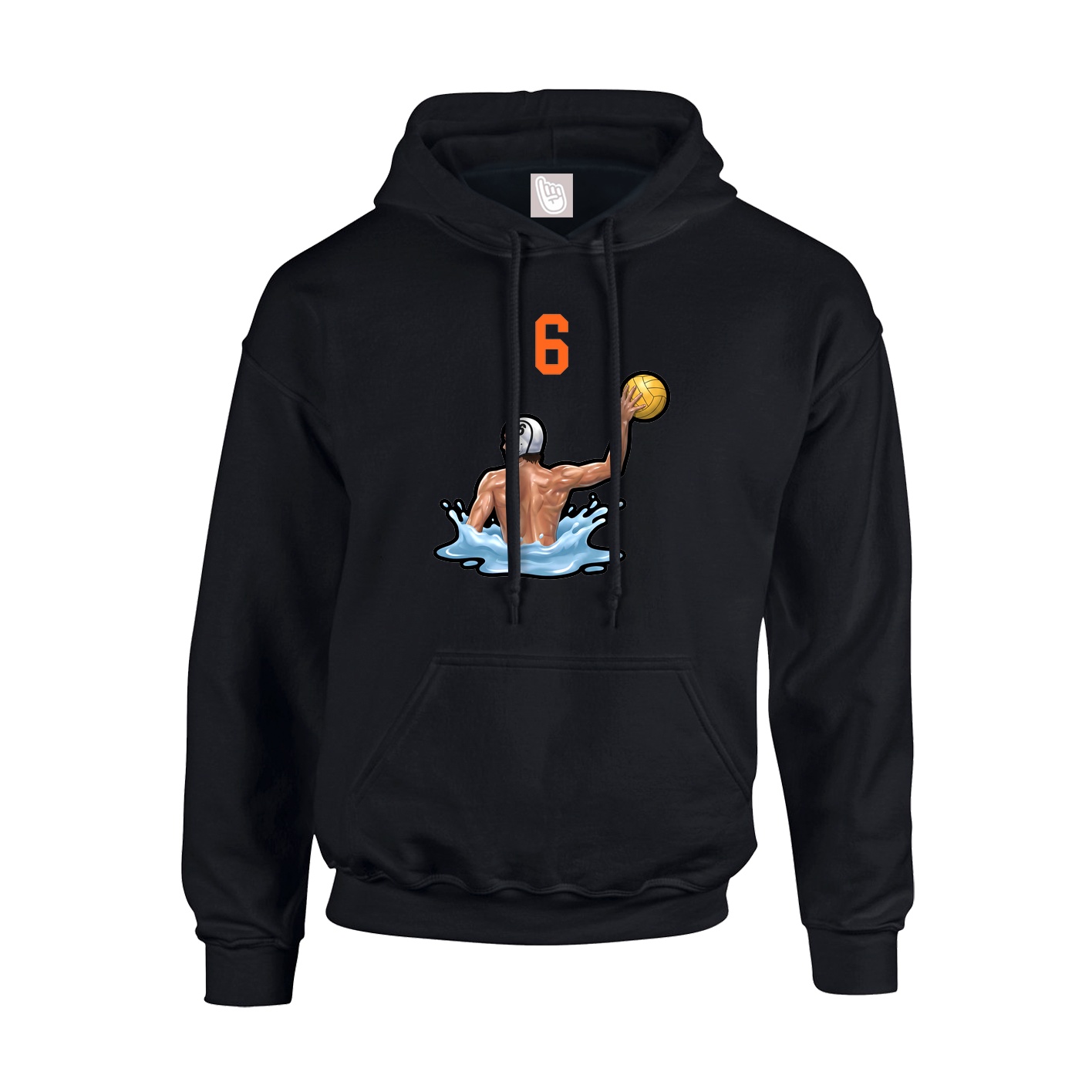 Hoodie — Number Top in Black