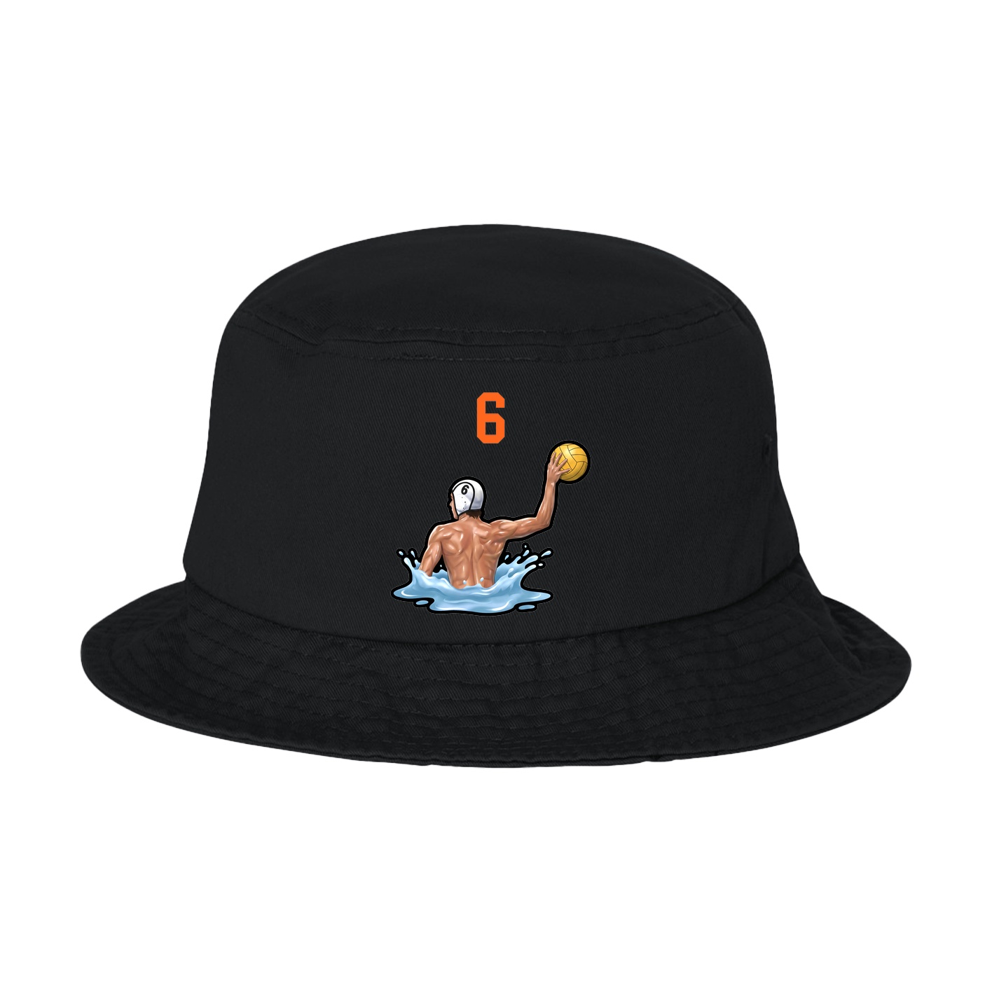 Bucket Cap — Number Top in Black