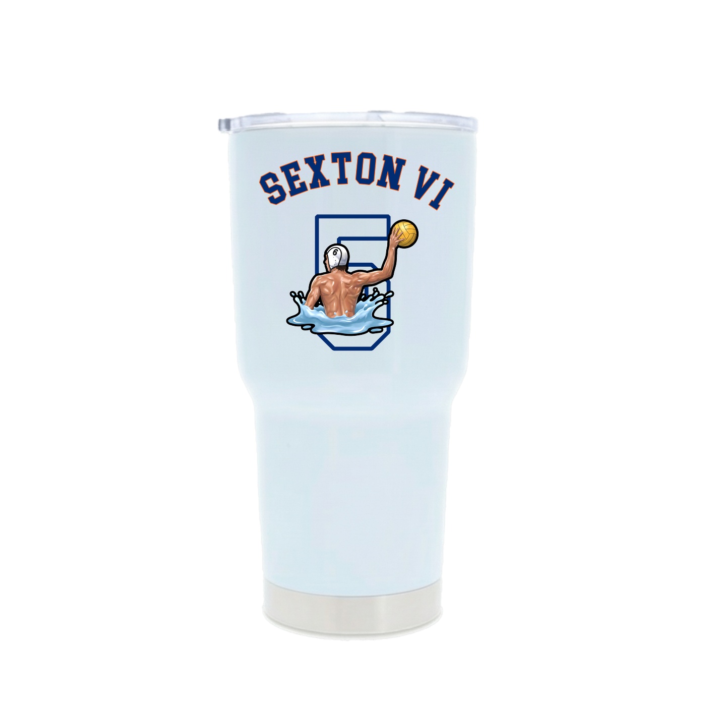 30oz Stainless Steel Tumbler — Shirsey Arch in White