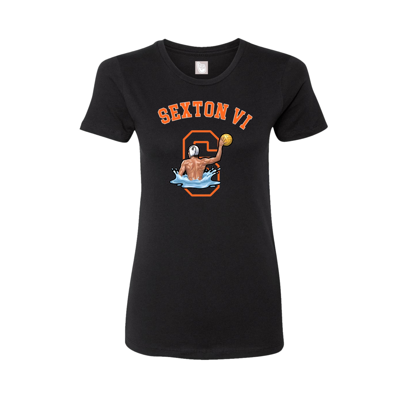 Fitted Women's Tee — Shirsey Arch in Black
