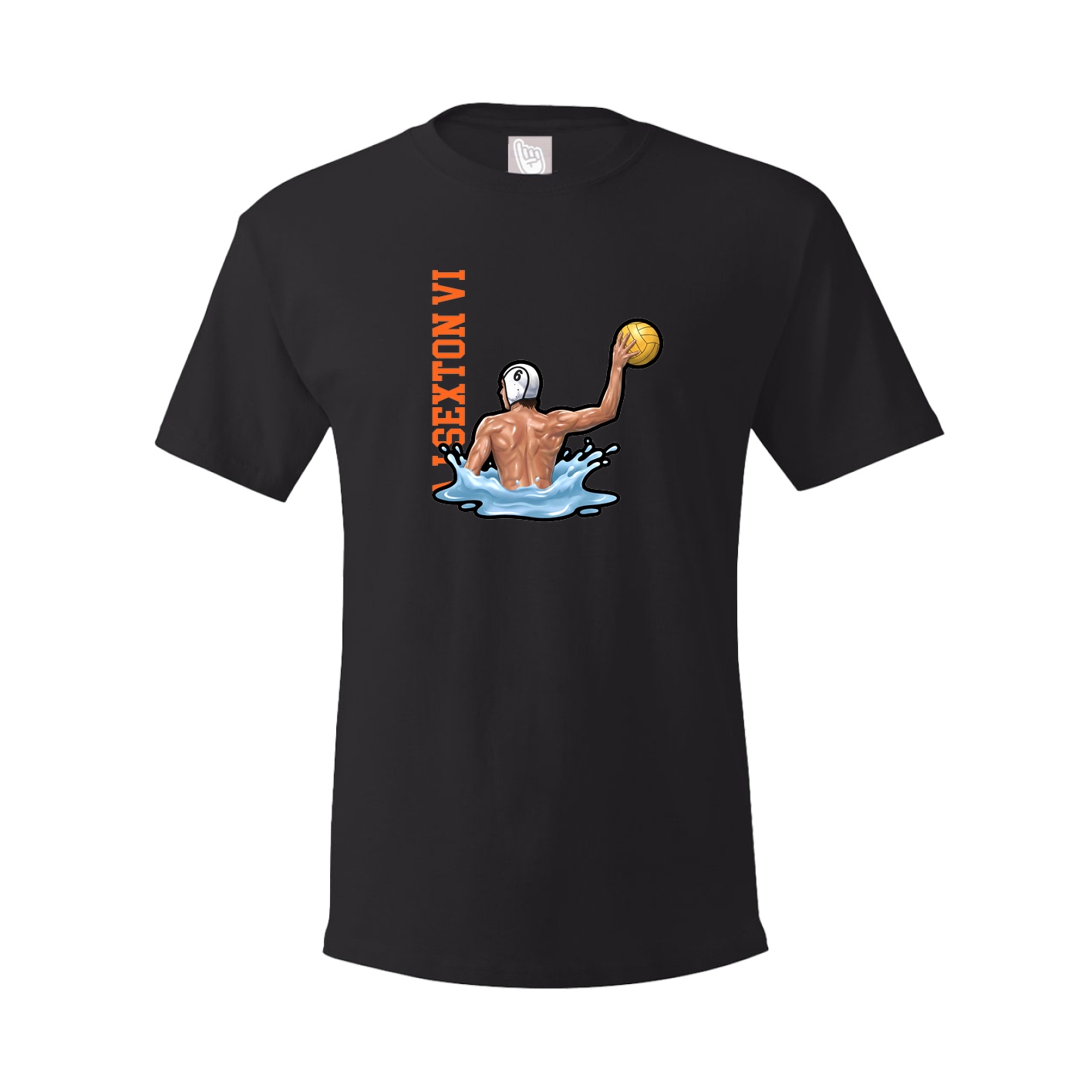 Tee — Name Vertical in Black