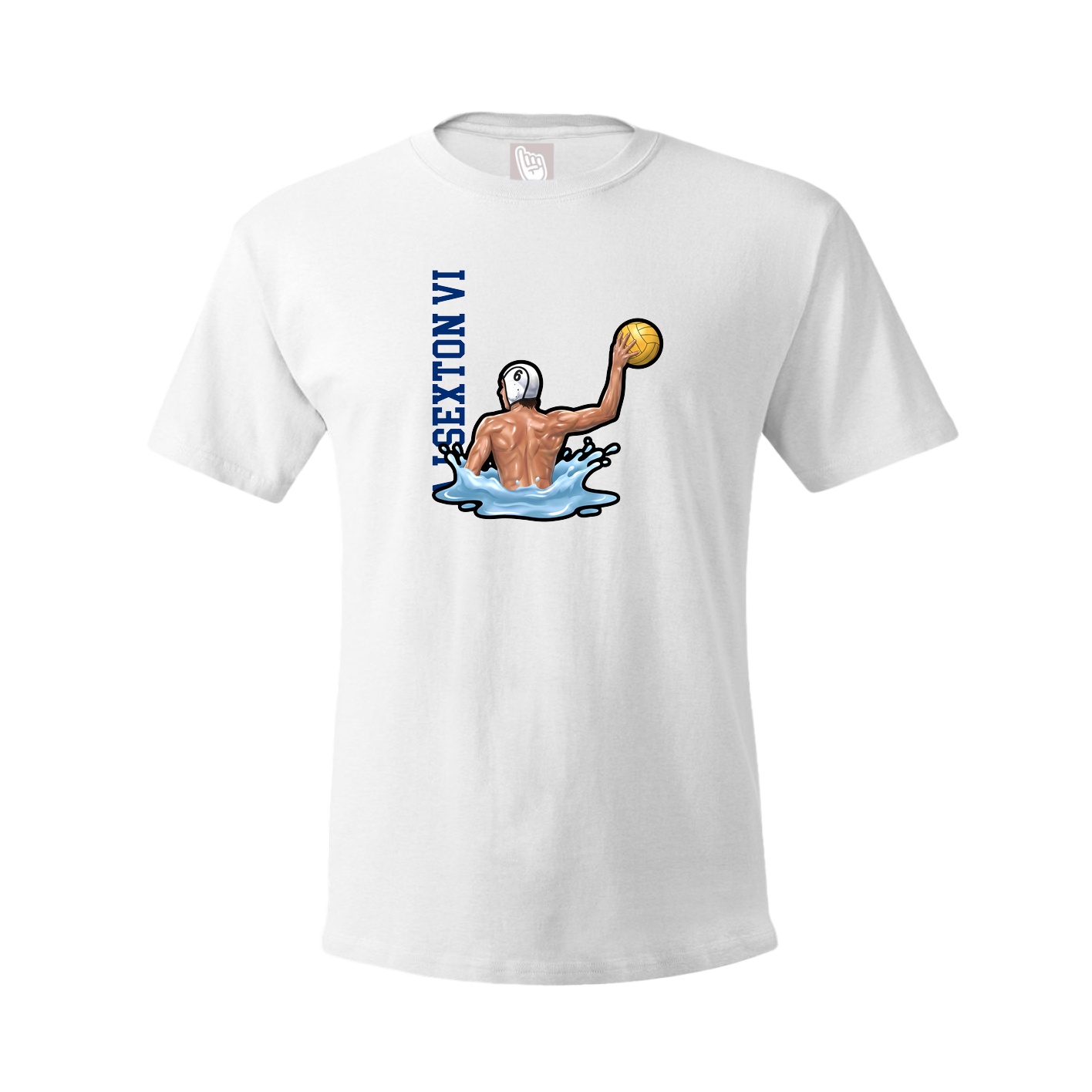 Youth Tee — Name Vertical in White