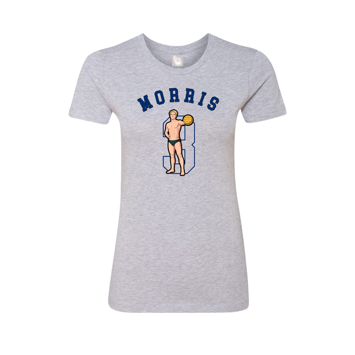 Fitted Women's Tee — Shirsey Arch in Grey