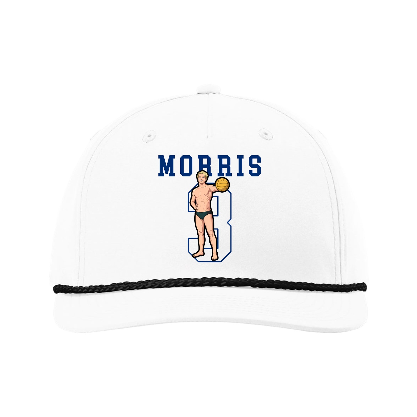 Five-Panel Classic Rope Cap — Shirsey in White