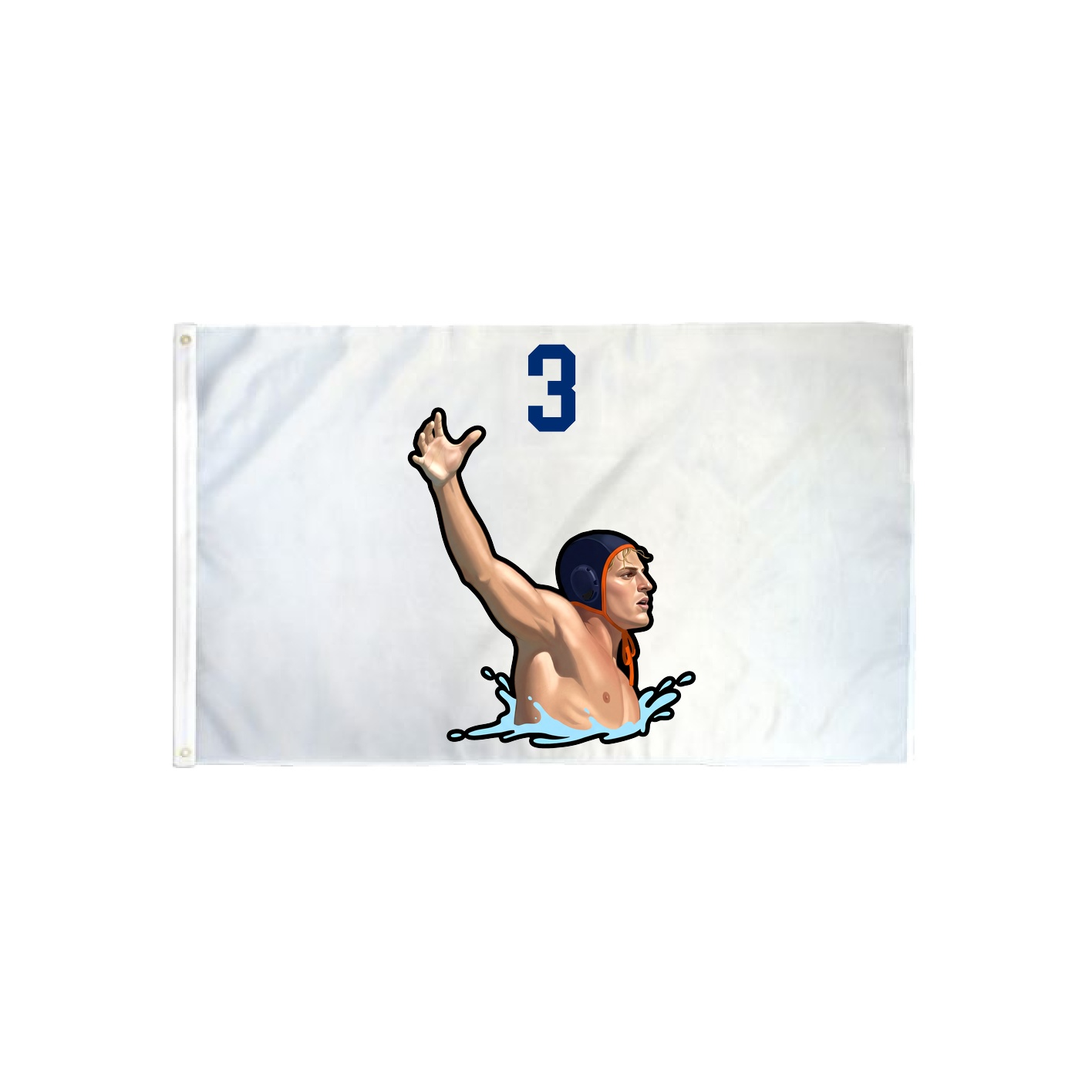 3x5 Flag — Number Top in Classic