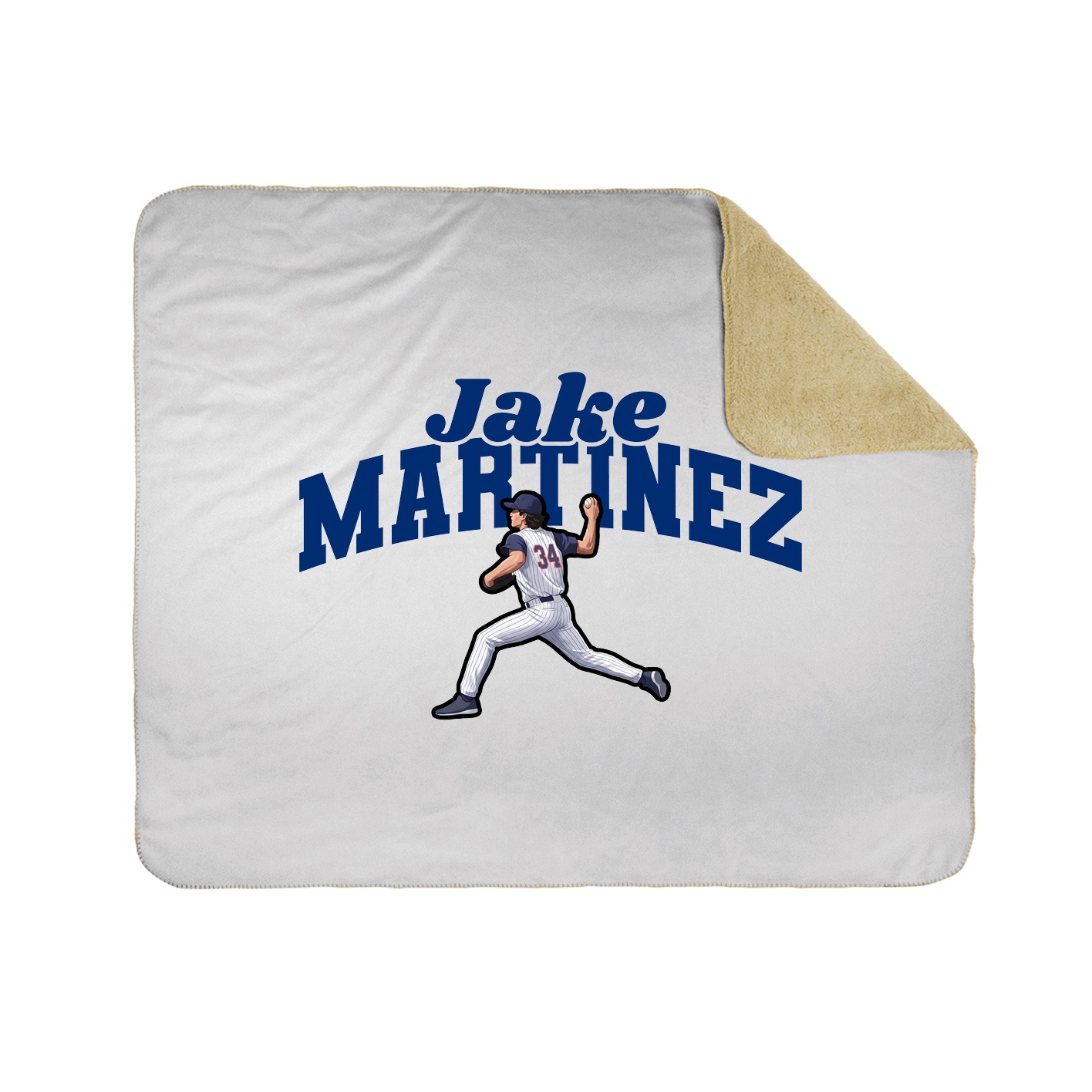 Throw Blanket — Signature Arch in White
