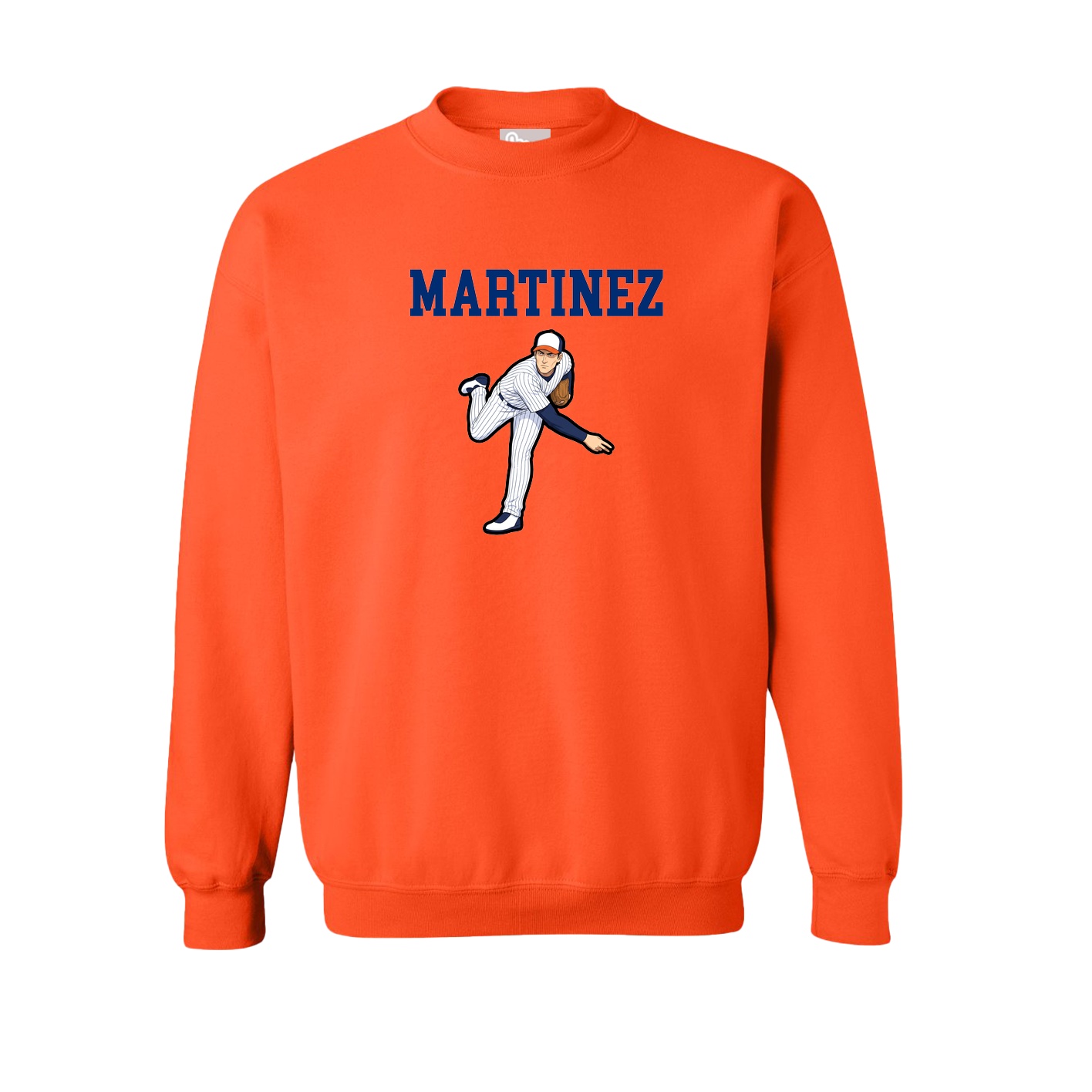 Fleece Crew — Shirsey in Orange