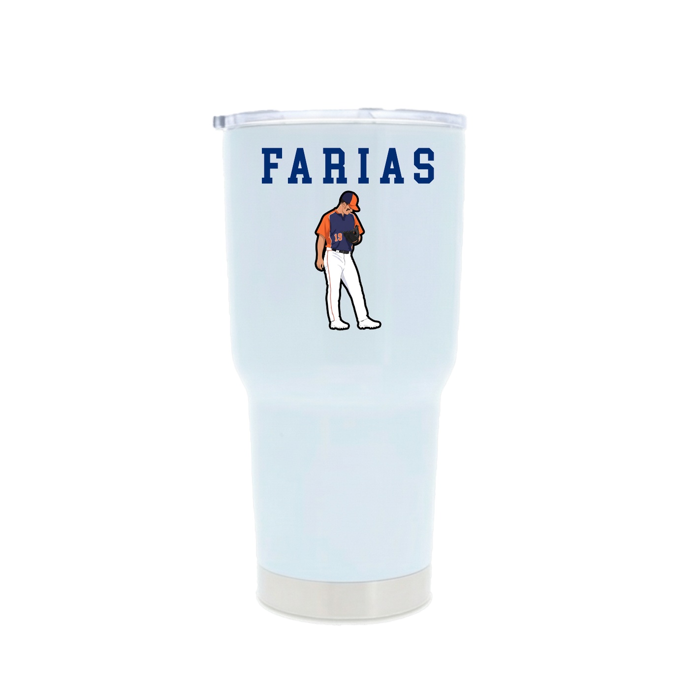 30oz Stainless Steel Tumbler — Shirsey in White