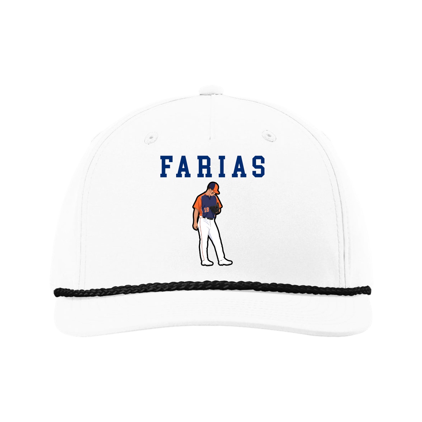 Five-Panel Classic Rope Cap — Shirsey in White